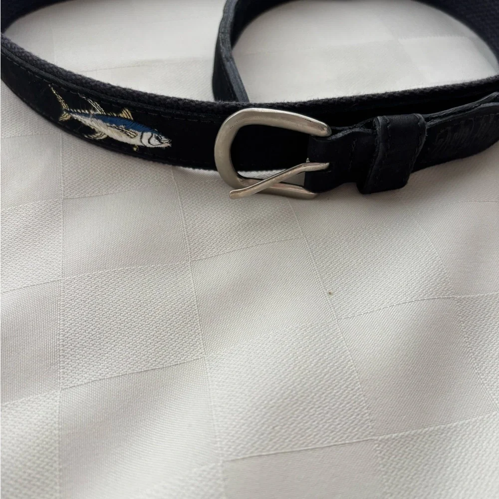 Black Embroidered Fish Belt zep-pro